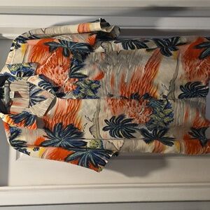 Vibrant Palm Print Men's Shirt